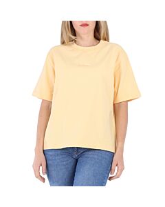 Acne Studios Light Orange Logo Print T-Shirt, Size Small