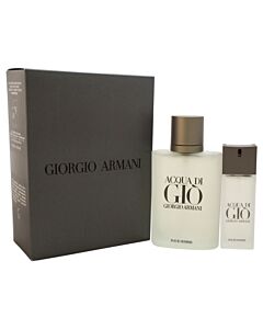 Acqua Di Gio by Giorgio Armani for Men - 2 Pc Gift Set 3.4oz EDT Spray, 0.5oz EDT Spray