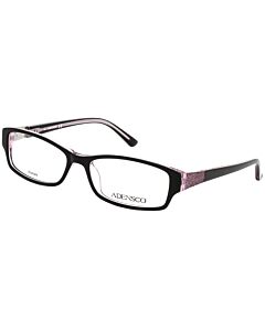 Adensco 53 mm Black Eyeglass Frames