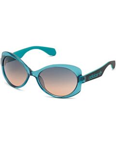 Adidas 56 mm Shiny Turquoise Sunglasses