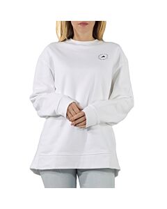 Adidas by Stella McCartney Ladies White Organic Cotton Logo Sweatshirt