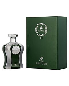 Afnan Men's His Highness III Green EDP Spray 3.4 oz Fragrances 6290171002246