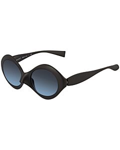 Alain Mikli 53 mm Matte Black/Blue Gradient Sunglasses