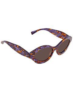 Alain Mikli 55 mm Violet Tortoise Sunglasses