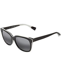 Alain Mikli 56 mm Black, White Sunglasses