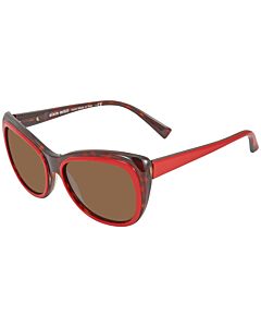 Alain Mikli 57 mm Top Red On Havana Sunglasses