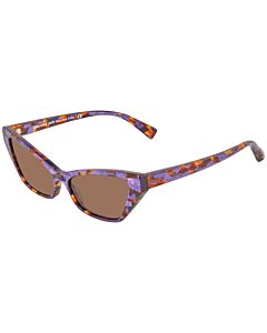 Alain Mikli 57 mm Violet Tortoise Sunglasses