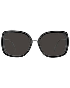 Alexander McQueen 57 mm Black Sunglasses
