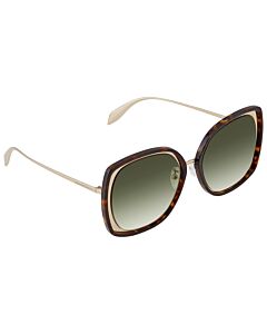 Alexander McQueen 57 mm Gold Sunglasses