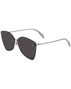 Alexander McQueen 64 mm Silver Grey Sunglasses