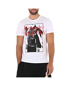 Alexander McQueen Men's Atelier Print Logo Short-Sleeve T-shirt