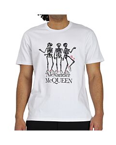 Alexander McQueen White Skeleton Sneaker Print T-shirt