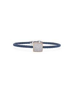 ALOR Blueberry Cable Taking Shapes Square Bracelet with 18K Gold & Diamonds