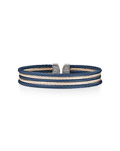 ALOR Blueberry & Carnation Cable Mini Cuff