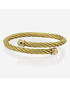 Alor Stainless Steel Yellow Cable Bangle Bracelet