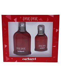 Amor Amor by Cacharel for Women - 2 Pc Gift Set 3.4oz EDT Spray, 1oz EDT Spray