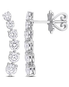 AMOUR 1 1/2 CT TDW Diamond Graduated Drop Earrings In 14K White Gold