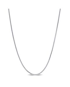 AMOUR 1.2mm Snake Chain Necklace In Sterling Silver, 16 In