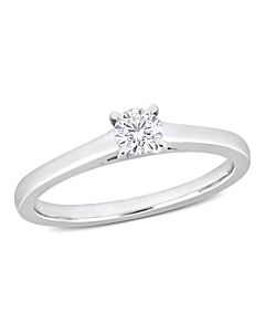 Amour 1/4 CT Diamond TW Solitaire Engagement Ring Platinum