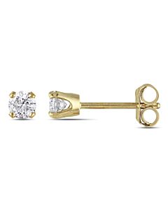 AMOUR 1/4 CT TW Diamond Stud Earrings in 10K Yellow Gold