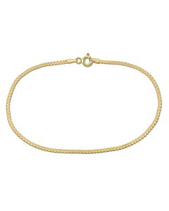 AMOUR 1.55mm Serpentine Chain Bracelet In 10K Yellow Gold, 7.5 In