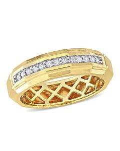 Amour 1/5ct TDW Channel-Set Diamond Ring in 14k Yellow Gold