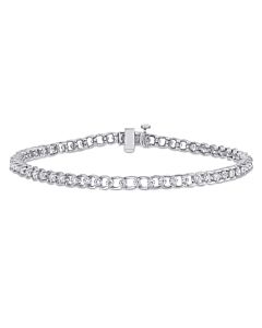 AMOUR 1 7/8 CT TGW Created Moissanite Tennis Bracelet In Sterling Silver