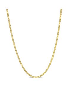 AMOUR Rolo Chain Necklace In Yellow Plated Sterling Silver, 20 In