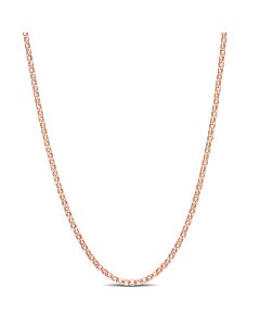 AMOUR Rolo Chain Necklace In Rose Plated Sterling Silver, 18 In