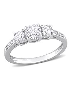 Amour 1 CT Diamond TW Engagement Ring White Platinum
