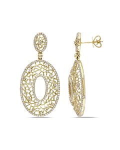AMOUR 1 CT Diamond TW Post Earrings in 14K Yellow Gold
