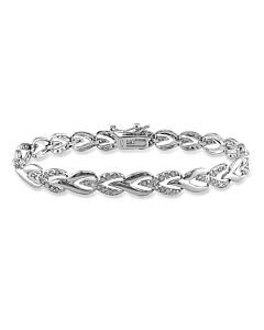 Amour 1 CT TW Diamond Bracelet in Sterling Silver JMS005211