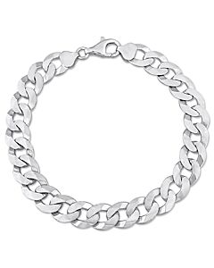 AMOUR 10.2mm Curb Link Chain Bracelet In Sterling Silver, 9 In
