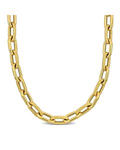 AMOUR 10.5mm Oval Link Necklace In 14K Yellow Gold, 16 In