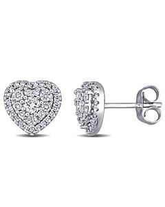 Amour-10k-White-Gold-1-2-CT-TDW-Diamond-Composite-Heart-Shape-Halo-Stud-Earrings