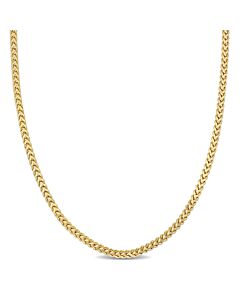AMOUR 2.3mm Franco Link Necklace In 10K Yellow Gold, 24 In