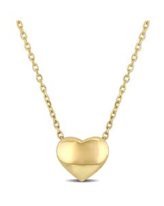 AMOUR Classic Heart Necklace In 10K Yellow Gold