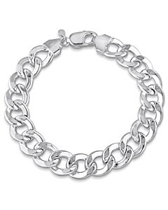 AMOUR 12.5mm Curb Link Chain Bracelet In Sterling Silver, 9 In