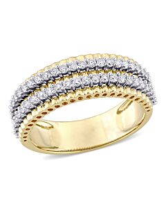 Amour 14K Two-Tone Gold 1/2 CT TDW Eternity Diamond Ring