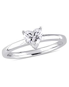 Amour 14K White Gold 1/2 CT TDW Diamond Solitaire Engagement Ring