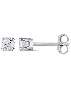 AMOUR 1/3 CT TW Diamond Stud Earrings In 14K White Gold