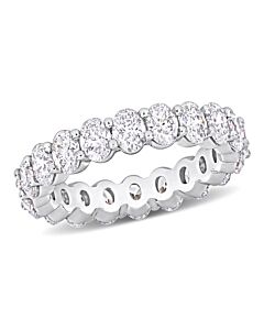 Amour 14k White Gold 3 3/4 CT TW Oval-Cut Diamond Eternity Ring