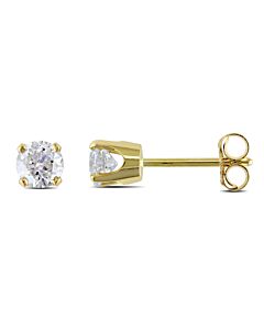 AMOUR 1/2 CT TW Diamond Stud Earrings in 14K Yellow Gold