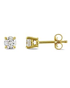 AMOUR 1/2 CT TW Diamond Stud Earrings In 14K Yellow Gold