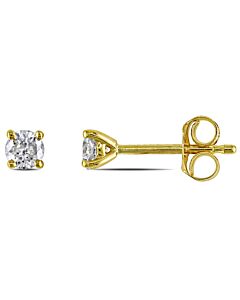 AMOUR 1/4 CT TW Diamond Stud Earrings In 14K Yellow Gold