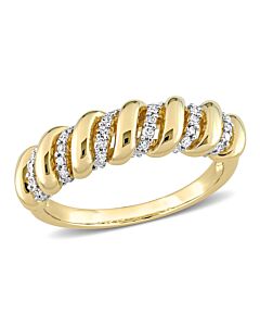 Amour 14k Yellow Gold 1/5 CT TDW Diamond Ring