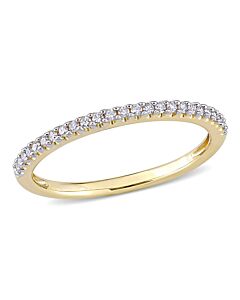 Amour 14K Yellow Gold 1/8 CT TDW Diamond Eternity Ring