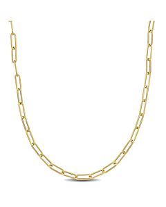 AMOUR 3.3mm Paperclip Chain Necklace In 14K Yellow Gold, 18 In