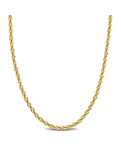 AMOUR 3mm Infinity Rope Chain Necklace In 14K Yellow Gold, 20 In