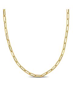 AMOUR 3mm Oval Link Necklace In 14K Yellow Gold, 20 In